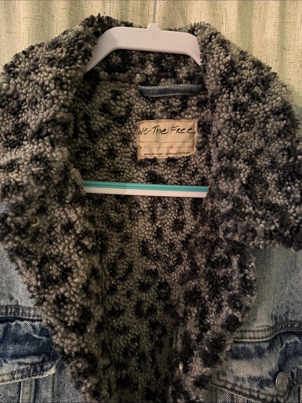 ✨ SALE ✨ Free People Wild Ones Sherpa Denim Jacket